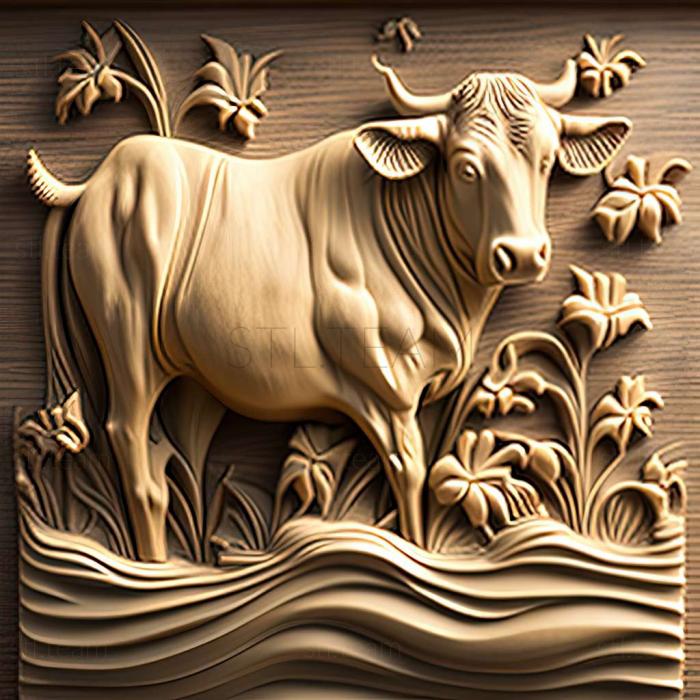 3D model Cow (STL)